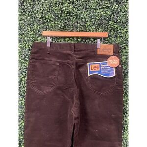 vtg LEE CORDUROY RIDERS pants 38 // vintage brand new brown deadstock jeans
